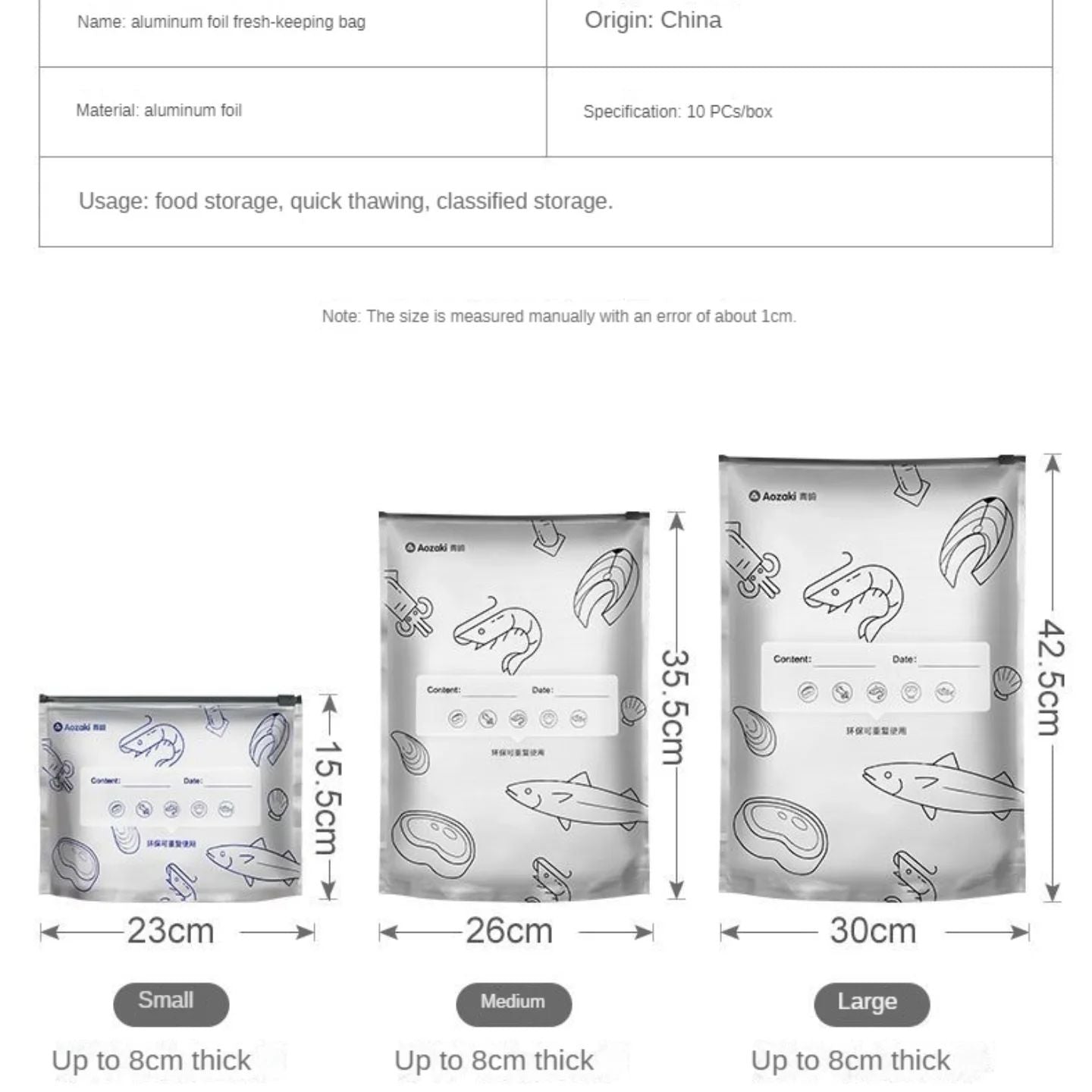 Aluminium Foil Sealed Preservation Bags