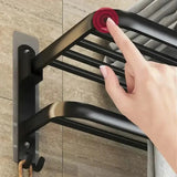 Double Layers Folding Bath Towel Holder