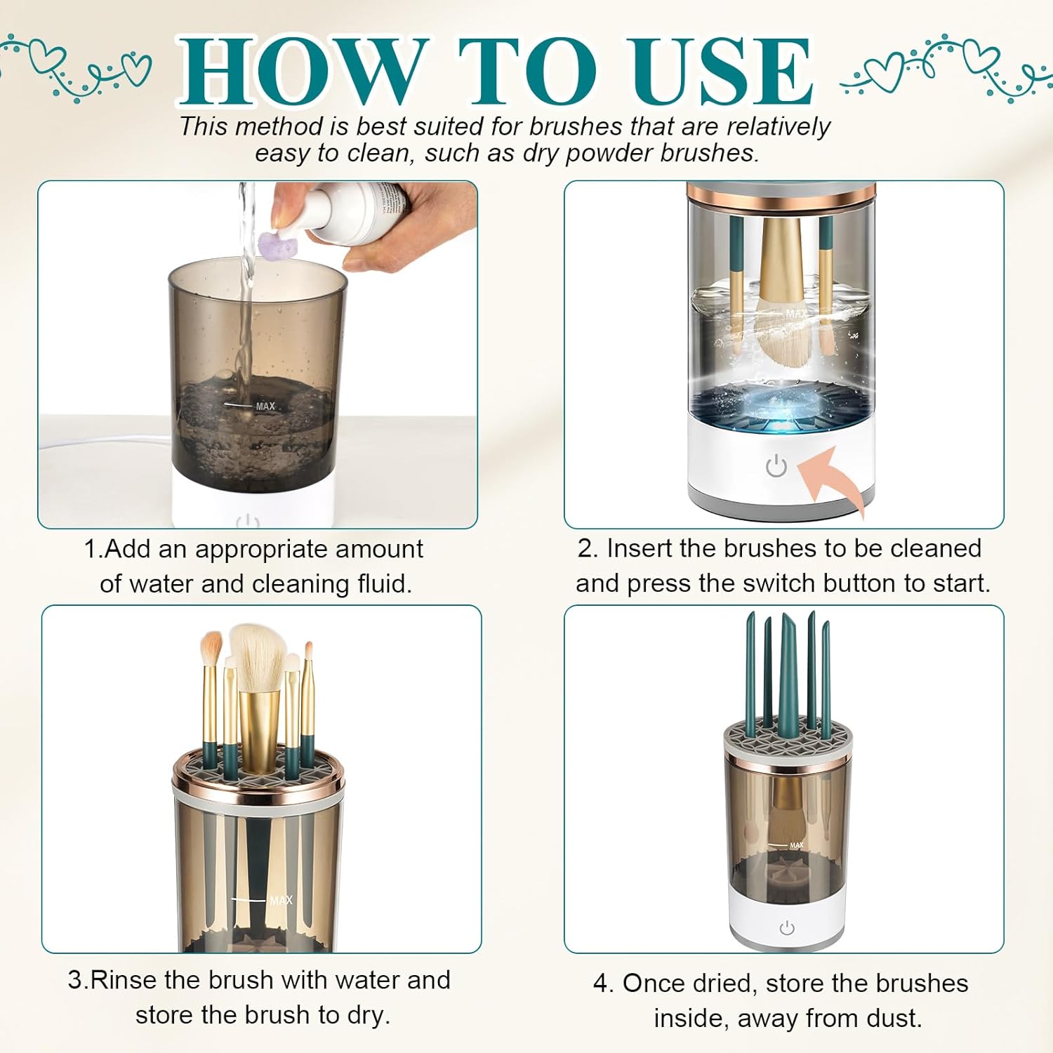Electric Makeup Brush Cleaner