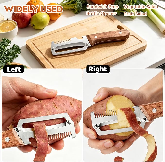 (BUY 1- Get 1 free) Premium Quality Vegetable Peeler & Cutter - Stainless steel