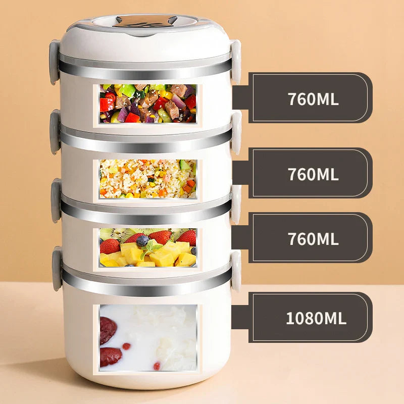 3 Layer Stainless Steel Bento Lunch Box