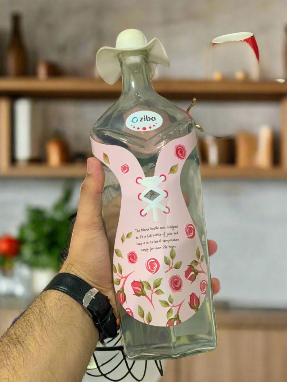 Juice Bottle With Rubber Cork