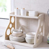 Double Layer Kitchen Shelf Rack