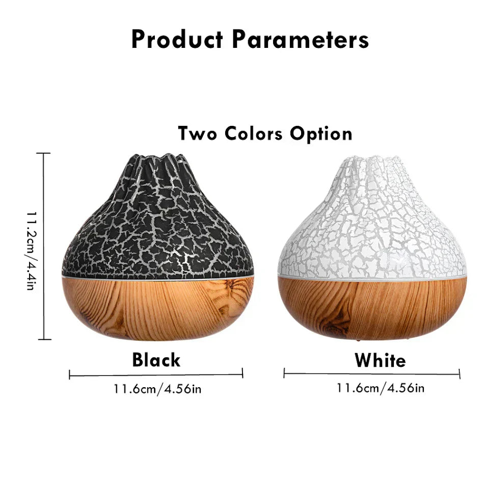 USB Small Volcano Air Humidifier With Colorful Night Lights